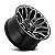 Roda Fuel Warrior D623 20x10 6x135/6x139.7 -18mm  Preto Brilhante Fresado - Imagem 2