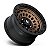 Roda Fuel Zephyr D634  17x9 6x139.7  0mm  Bronze Borda Preta - Imagem 2