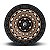 Roda Fuel Zephyr D634  17x9 6x139.7  0mm  Bronze Borda Preta - Imagem 3