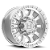 Roda Hostile  Crawler H138 18x9 8x165.1 +1mm Prata Usinado - Imagem 1