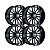 Roda Hostile Predador H115 20x12 8x165.1 -44mm Preto Fresado - Imagem 2