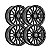 Roda Hostile Ridgecrest H135 17x9  8x165.1  0mm  Preto - Imagem 2