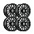 Roda Hostile Ridgecrest H135 20x9 6x139.7 +1mm Preto Fosco - Imagem 2