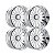 Roda Hostile Titan HF127 Forjada 30x14  8x165.1 -76mm Cromada - Imagem 2