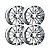 Roda Hostile Typhoon H123 22x10 6x139.7 -25mm Cromado - Imagem 2