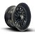 Roda RE  KF61757  20x10 8x165.1  -15mm Preto Fosco - Imagem 1