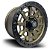 Roda RE Couvert 20x9 8x165.1  0mm Bronze c/ Borda Preta Fosco - 5127 - Imagem 1