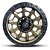 Roda RE Couvert 20x9 8x165.1  0mm Bronze c/ Borda Preta Fosco - 5127 - Imagem 2