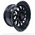 Roda RE KF001 17x9 6x139.7 0mm  Preto Fosco c/ Fresado - Imagem 1