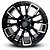 Roda RE Rebar 17x9 6x139.7 -12mm Preto Fosco Fresado - 55256 - Imagem 2
