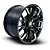 Roda RE Rebar 17x9 6x139.7 -12mm Preto Fosco Fresado - 55256 - Imagem 1