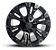 Roda RE Vapor 20x9 8x165.1  0mm  Preto Fosco Borda Preto  Escovado - Imagem 2