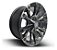Roda RE Vapor 20x9 8x165.1  0mm  Preto Fosco Borda Preto  Escovado - Imagem 1