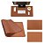 DeskPad Premium em Couro Sintético Reforçado - 68x30cm - Mouse Pad Grande Tomate - Imagem 2