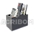 Suporte Para Controle Remoto de Mesa Triplo em Acrílico Preto - Imagem 1