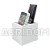 Suporte Para Controle Remoto de Mesa Duplo em Acrílico Branco - Imagem 1