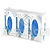 Dispenser TRIPLO de Parede Para LUVAS Descartáveis - Imagem 1