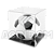 Cúpula em Acrílico Para Bola de Futebol Com Base Preta - Imagem 1
