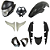 Kit Carenagem E Farol Titan Mix 150 Preto Brilhante Ano 2011 A 2013 - Imagem 1