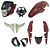 Kit Carenagem E Farol Titan Mix 150 Vermelho EX Ano 2013 - Imagem 1