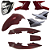 Kit Carenagem E Farol Fazer 250 Vermelho Ano 2014 - Imagem 1