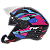 Capacete Aberto X Open Fox Óculos Interno Azul E Rosa Fw3 - Imagem 3