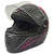 Capacete Fechado Moto Narigueira Alta Fw3 Gt2 Preto e Rosa - Imagem 4
