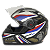 Capacete Fechado Com Narigueira GTN R1 Fw3 Azul E Vermelho - Imagem 5