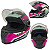 Capacete Fechado Com Narigueira GTN Super Fw3 Azul E Rosa - Imagem 1