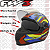 Capacete Moto Fechado GTX Fox Fw3 Oculos Interno Laranja - Imagem 2