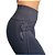 Calça Legging Montaria Flanelada Cós Alto Bolso Com Zíper - Imagem 4