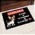 Tapete de porta Estampa Cachorro Pinscher Branco com Marrom 40x60 - Imagem 1
