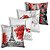 Kit 4 Capas de Almofadas Decorativas Pinturas de Paris - 45 cm x 45 cm - Imagem 1