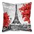 Kit 4 Capas de Almofadas Decorativas Pinturas de Paris - 45 cm x 45 cm - Imagem 3