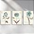 Kit com 3 Placas Decorativas Vinílico Sem Moldura Estampa Love, Peace And Heart - Imagem 1