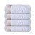Kit c/ 4 Toalhas de Rosto Grossas Felpudas Gigante SOFT 100% Algodão Branco - Imagem 1
