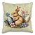 Kit 4 Capas de Almofadas Decorativas Páscoa Coelho e Flores 45 cm x 45 cm - Imagem 3