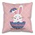 Kit 4 Capas de Almofadas Decorativas Páscoa Xadrez Rosa 45 cm x 45 cm - Imagem 4