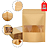 Saco Stand Up Pouch Kraft Com Visor (25 unidades) - Imagem 1