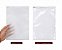 Saco Zip Frente Transparente e Verso Fosco Armazenamento Para Roupa (20 unidades) - Imagem 1