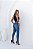 Calça Jeans Skinny Com Elástico Interno Personalizado Feminina Revanche - Imagem 2