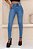 Calça jeans skinny com barra desmanchada Revanche Bled Azul - Imagem 1