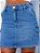 Mini saia jeans com bolso cargo Revanche Alborg Azul - Imagem 3