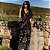 VESTIDO ESTAMPADO LONGO FENDAS LATERAIS - Imagem 2