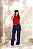 Calça Wide Leg Jeans Com  Recortes Revanche - Imagem 1