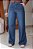 Calça Jeans Wide Leg Com Cordão e Bolso Faca Revanche - Imagem 1