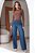 Calça Jeans Wide Leg Com Cordão e Bolso Faca Revanche - Imagem 2