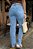 Calça Jeans Reta Cintura Alta Com Barra A Fio Feminina Revanche - Imagem 3