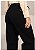 Calça Sarja Wide Leg c/ Cordão e Bolso Faca-Marca Revanche-Cor Preta - Imagem 3