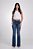 Calça Jeans Flare Com Ajustador No Cós Revanche - Imagem 2
